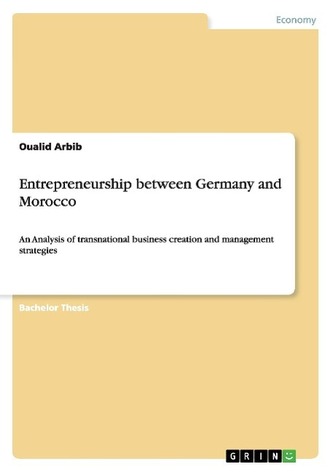 Entrepreneurship between Germany and Morocco Entrepreneurship between Germany and Morocco