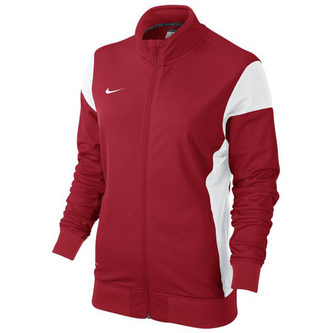 W'S ACADEMY14 SDLN  KNIT JKT, 10 | FOOTBALL/SOCCER | WOMENS | JACKET | UNIVERSITY RED/WHITE/WHITE | M