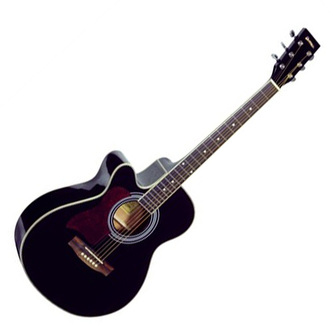 Elektro-akustická kytara Dimavery, Dimavery JK-303L Cutaway kytara, černá