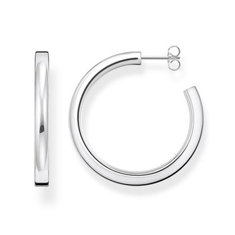 Náušnice kruhové střední Thomas Sabo, CR643-001-21, Sterling Silver, 925 Sterling silver