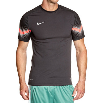 SS GOLEIRO JSY, 10 | FOOTBALL/SOCCER | MENS | SHORT SLEEVE TOP | BLACK/SOLAR RED/WHITE | 2XL