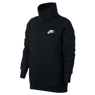 W NSW FNL QUILT, 10 | NSW OTHER SPORTS | WOMENS | HOODED LONG SLEEVE TOP | BLACK/LIGHT BONE | S