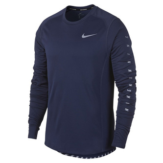 M NK FLSH MLR TOP LS SNL GX, 10 | RUNNING | MENS | LONG SLEEVE TOP | BINARY BLUE | 2XL