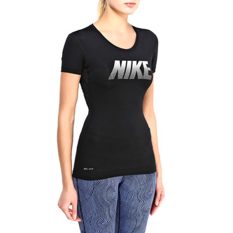 NIKE PRO COOL GRX SS TOP, 10 | WOMEN TRAINING | WOMENS | SHORT SLEEVE TOP | BLACK/WHITE | XL