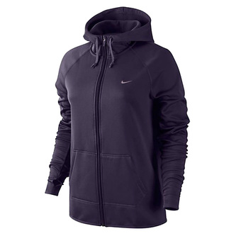 NK THRMA ALL TIME FZ HOODY, 10 | WOMEN TRAINING | WOMENS | HOODED FULL ZIP LS TOP | PURPLE DYNASTY/BLEACHED LILAC/ | M