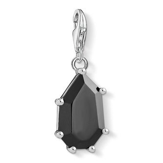 Přívěsek \"Černý kámen\" Thomas Sabo, 1542-507-11, Charm Club, 925 Sterling silver, agate