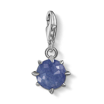 Přívěsek \"Rodný kámen Prosinec\" Thomas Sabo, 1782-624-1, Charm Club, 925 Sterling silver, zirconia white, dumortierite
