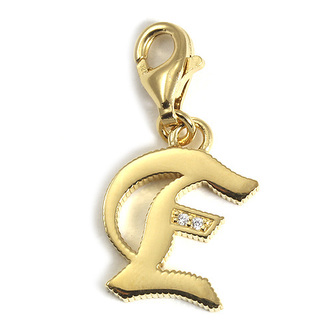 Přívěsek \"Písmeno E\" Thomas Sabo, 1611-414-39, Charm Club, 925 Sterling silver, 18k yellow gold plating, zirconia white Přívěsek \"Písmeno E\" Thomas Sabo, 1611-414-39, Charm Club, 925 Sterling silver, 18k yellow gold plating, zirconia white