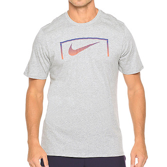 NIKE SWOOSH GOAL TEE, 10 | FOOTBALL/SOCCER | MENS | SHORT SLEEVE T-SHIRT | DK GREY HEATHER/DK GREY HEATHE | XL