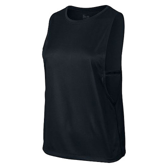 NIKE ELASTIKA BIKER TANK, 10 | WOMEN TRAINING | WOMENS | TANK TOP/SINGLET | BLACK/BLACK | M