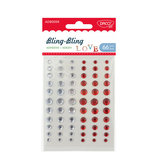 Samolepící kamínky /66 ks/