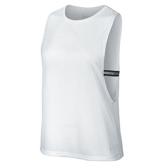 NIKE ELASTIKA BIKER TANK, 10 | WOMEN TRAINING | WOMENS | TANK TOP/SINGLET | WHITE/WHITE | M