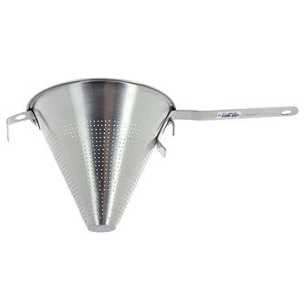 Kuchyňské potřeby de Buyer, 3350.14N kónický cedník, perforace 1,5 mm, horní průměr 14 cm