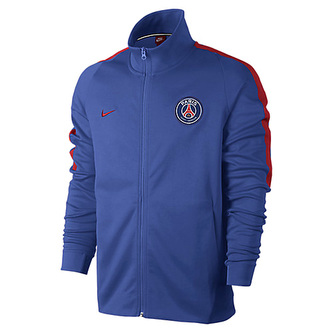 PSG M NSW JKT FRAN AUT, 10 | FOOTBALL/SOCCER | MENS | TRACK JACKET | GAME ROYAL/RUSH RED/RUSH RED | XL