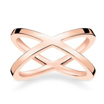 Prsten Thomas Sabo, TR2139-415-12-54, Sterling Silver, 925 Sterling silver, 18k rose gold plating