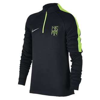 NYR Y NK SQD DRIL TOP, 10 | FOOTBALL/SOCCER | YOUTH UNISEX | LONG SLEEVE TOP | BLACK/ELECTRIC GREEN/METALLIC | S