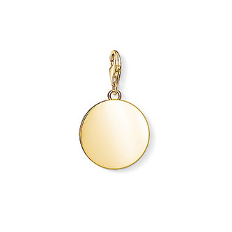Přívěsek \"Disk\" Thomas Sabo, 1635-413-39, Charm Club, 925 Sterling silver, 18k yellow gold plating