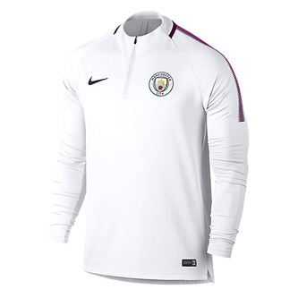 MCFC M NK DRY SQD DRIL TOP, 10 | FOOTBALL/SOCCER | MENS | LONG SLEEVE TOP | WHITE/TRUE BERRY/MIDNIGHT NAVY | XL