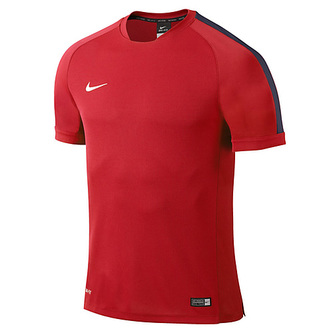 YTH SQUAD15 FLASH SS TRNG TOP, 10 | FOOTBALL/SOCCER | YOUTH UNISEX | SHORT SLEEVE TOP | CRIMSON/OBSIDIAN/WHITE | S