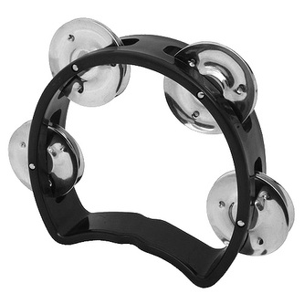 Mini tamburína Stagg, plastová, černá