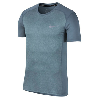 M NK DRY MILER TOP SS, 10 | RUNNING | MENS | SHORT SLEEVE TOP | ARMORY BLUE/HTR | S