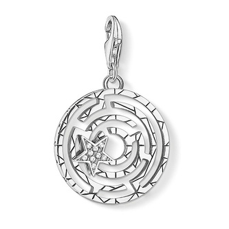 Přívěsek \"Bludiště\" Thomas Sabo, 1823-643-14, Charm Club, 925 Sterling silver, blackened, zirconia white