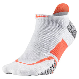 U NG CUSHIONED NS- TN, 30 | TENNIS | ADULT UNISEX | NO SHOW SOCK | WHITE/HYPER ORANGE/HYPER ORANG | S