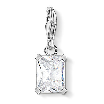 Přívěsek \"Bílý kámen\" Thomas Sabo, 1849-051-14, Charm Club, 925 Sterling silver, zirconia white