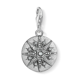 Přívěsek \"Talisman Hvězda\" Thomas Sabo, 1716-643-14, Charm Club 925 Sterling silver, blackened, zirconia white