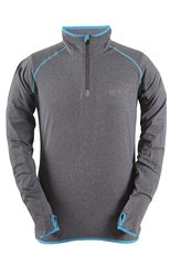 GRAN - pánská eco 2 vrstva(1/2 zip) dk šedá mel - 3XL