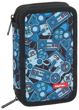 Dvoudílné školní pouzdro Gamers: Welcome (12,5 x 19,5 x 4 cm)