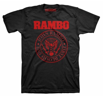 Pánské tričko Rambo: Logo (M) černá bavlna