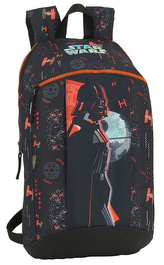 Jednoduchý mini batoh Star Wars|Hvězdné války: The Dark Side (objem 8,6 litrů|22 x 39 x 10 cm) černý polyester