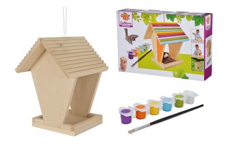 Dřevěné ptačí krmítko