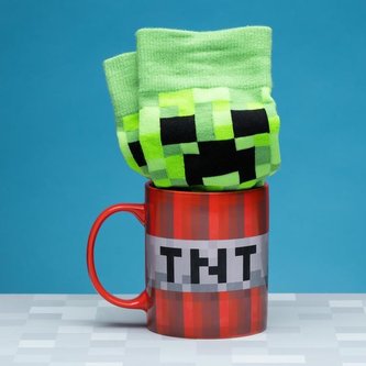 Set Minecraft hrnek a ponožky