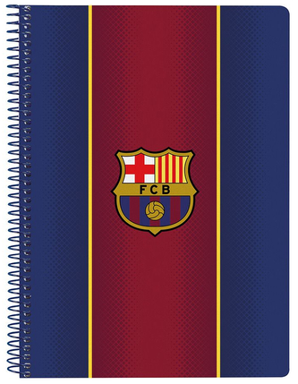 Sešit - blok A5 v kroužkové vazbě FC Barcelona: vzor 12029 (15,5 x 22 cm) 80 listů