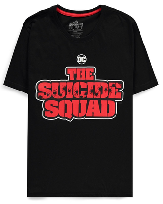 Pánské tričko Suicie Squad 2|Sebevražedný oddíl 2: Logo (XL) černá bavlna