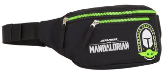 Kapsička kolem pasu - The Mandalorian: vzor 12041 (23 x 9 x 12 cm) černý polyester