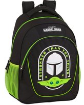 Školní batoh Star Wars The Mandalorian: vzor 12041 (objem 20 litrů|32 x 44 x 14 cm) černý polyester