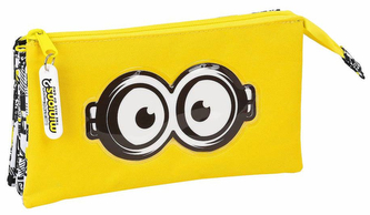 Trojitý penál na tužky Minions|Mimoni: Eyes (22 x 12 x 3 cm)