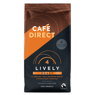 Lively mletá káva s tóny karamelu 227g | 90%  Arabika, 10% Robusta*