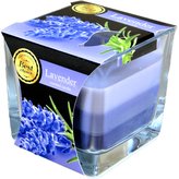 Svíce tříbarevná vonná ve skle NEW Levandule (snk 80-79)