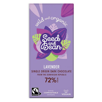BIO hořká čokoláda s levandulovým olejem 72% 85g*