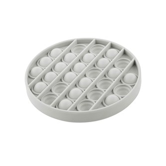 Senzorická hračka Práskací bubliny Push Pop Akuku kruh šedý Senzorická hračka Práskací bubliny Push Pop Akuku kruh šedý