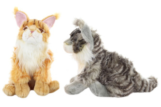 Plyš Kočka mix barev