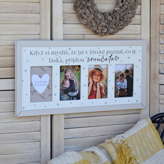 Fotorámeček se srdíčky - Vnoučata