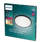 Superslim SVÍTIDLO STROPNÍ LED 22W 2000lm 2700K, černá