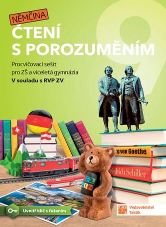 Čtení s porozuměním 9 - němčina : procvičovací sešit pro ZŠ a víceletá gymnázia (Silvie Abrahámová, 2021)