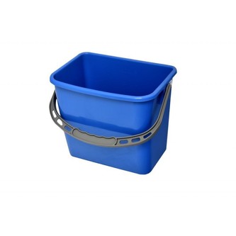 Kbelík hranatý modrý 6L k úklidovému vozíku