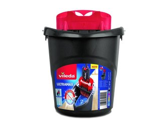 Kbelík se ždímacím košem, VILEDA "Ultramax", šedo-černý